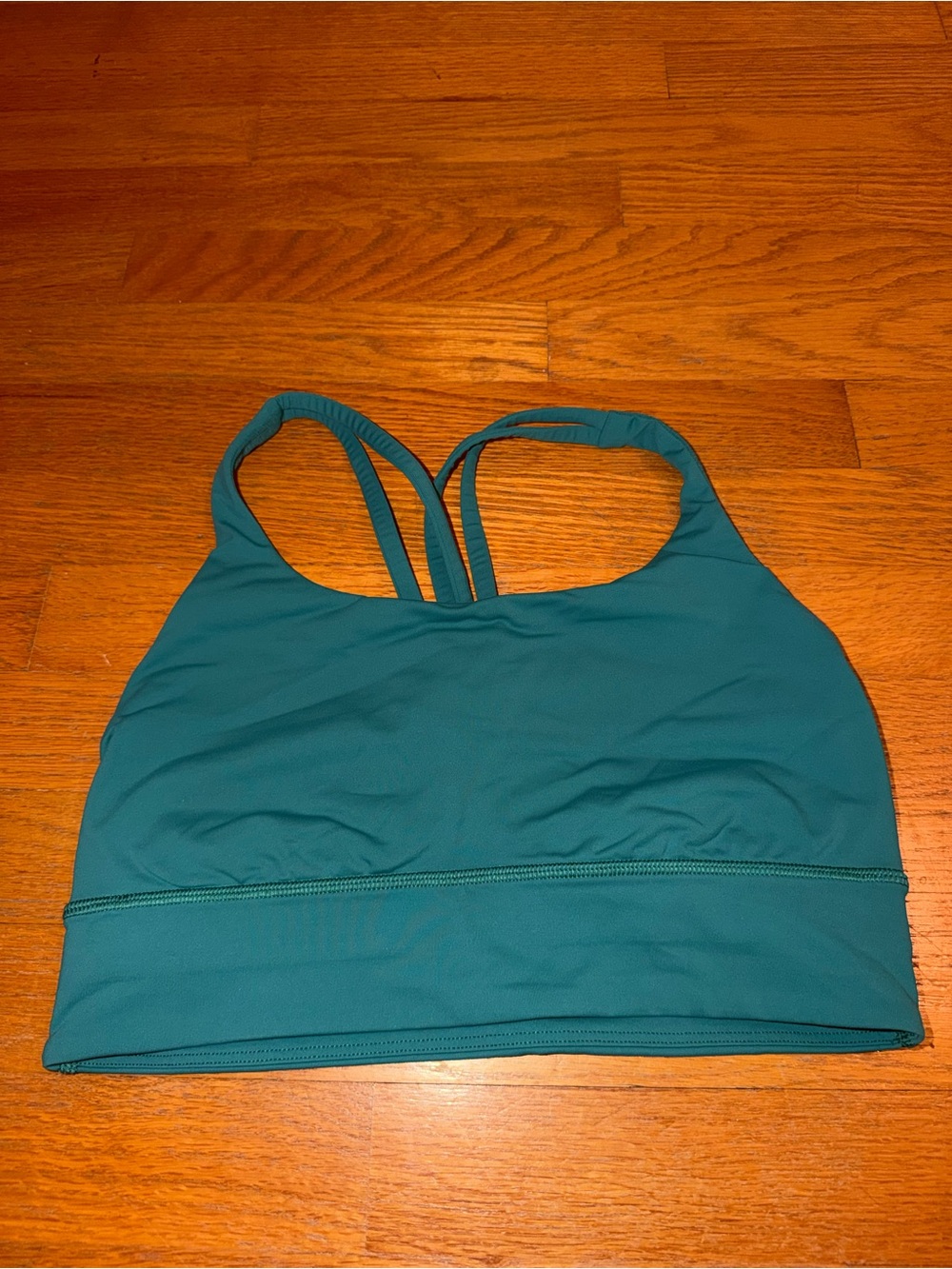 Lululemon Teal Lagoon Energy Longline Sports Bra
